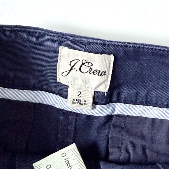 J.Crew Navy Chino Shorts 3.5” Inseam Size 2 - Picture 7 of 7